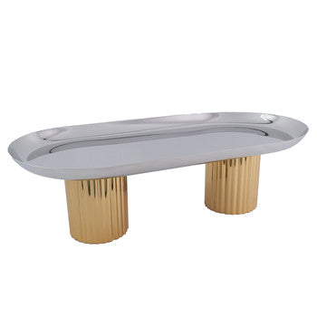 Guilded Oval Footed Platter
Stainless Steel
