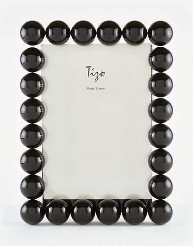 Black Crystal Balls Glass Frame
