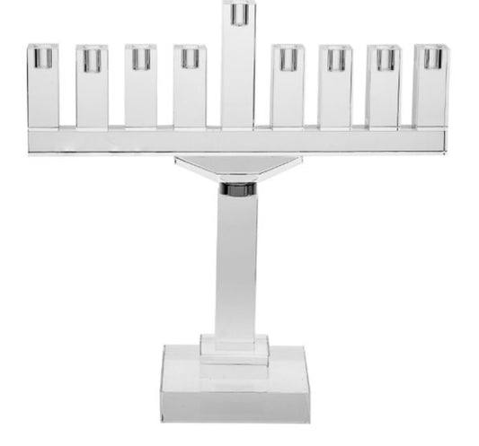 Crystal Menorah Clear - 13”