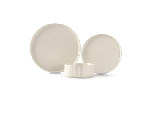 Vikko - Grove, Cream, 12 Pc Dinnerware Set, Service for 4