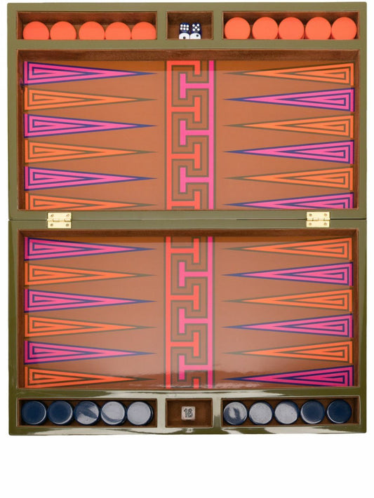Jonathan Adler Green Madrid Backgammon Set