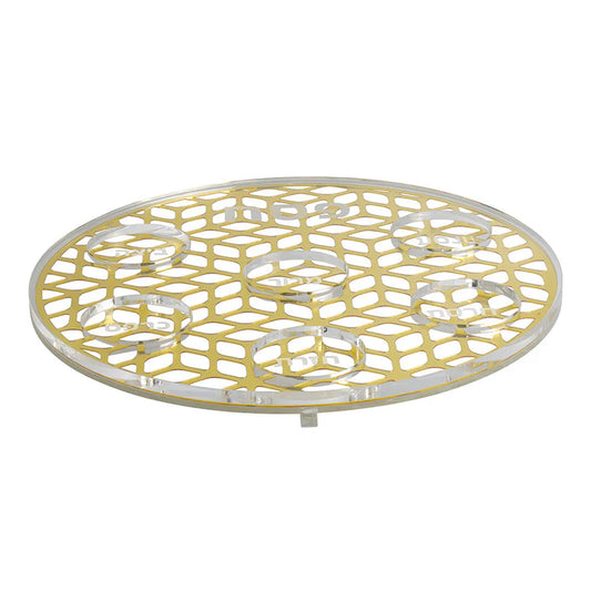 Lucite & Laser Cut Seder Plate