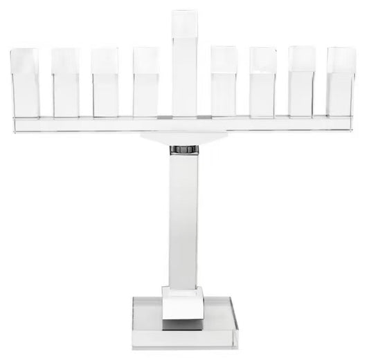 Crystal Large Menorah with White accents- 19” Golden Touch Exclusive