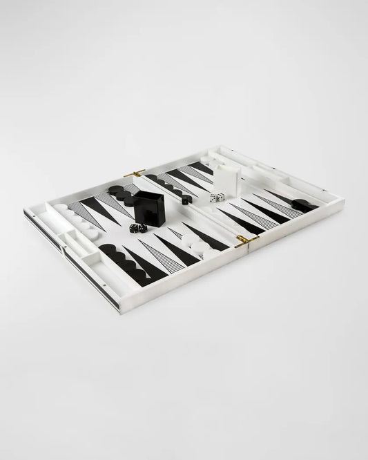 Tizo Lucite Backgammon Set Black