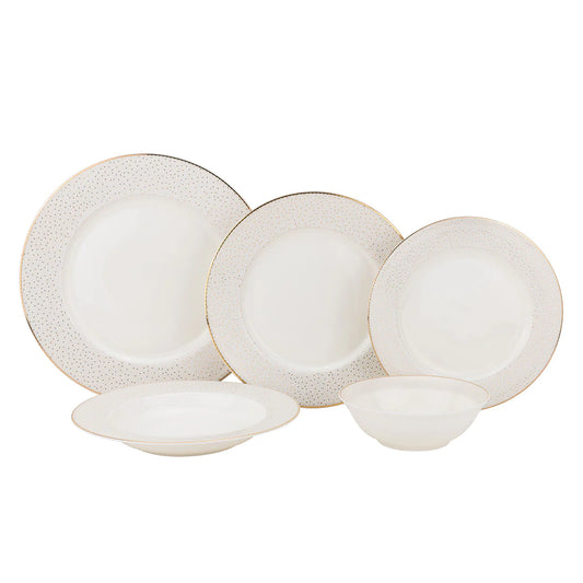 Stardust Gold 20 Piece Dinnerware Set