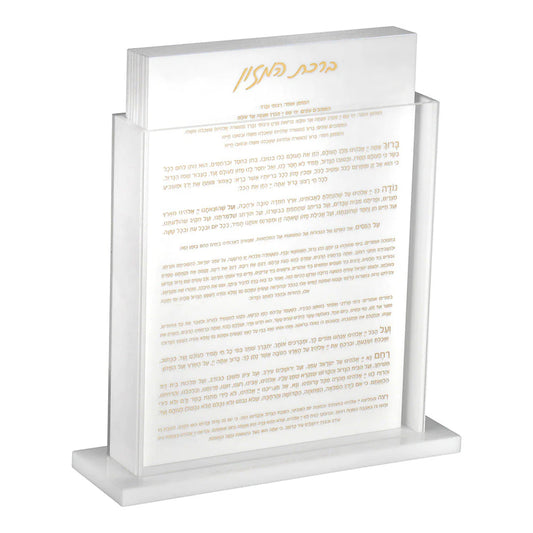 Lucite Bencher Set 8pk White/Gold