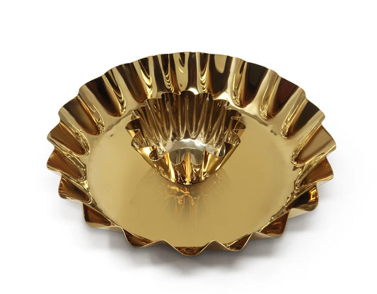 Stainless Steel Chip And Dip Bowl, 14.25"D