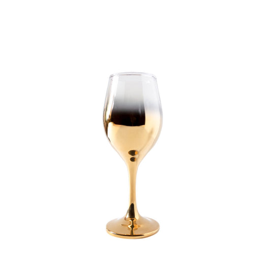 Ombre Gold, Gradual, Water Glass, 17.5 Oz - Set Of 6