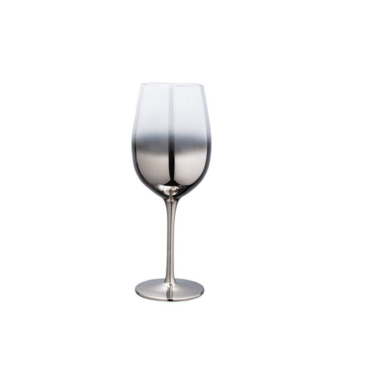 Ombre Silver, Hand Blown, Water Glass, 17.5 Oz - Set Of 6