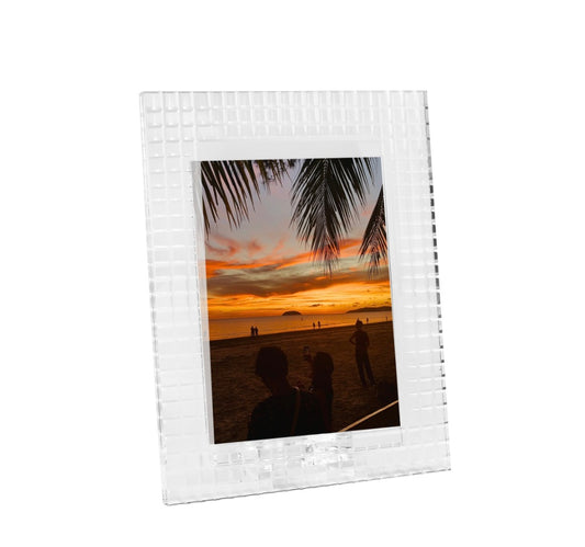 CHECKERED CRYSTAL PICTURE FRAME