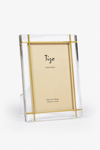 Tizo Lucite Frame with Gold Tone Inlay