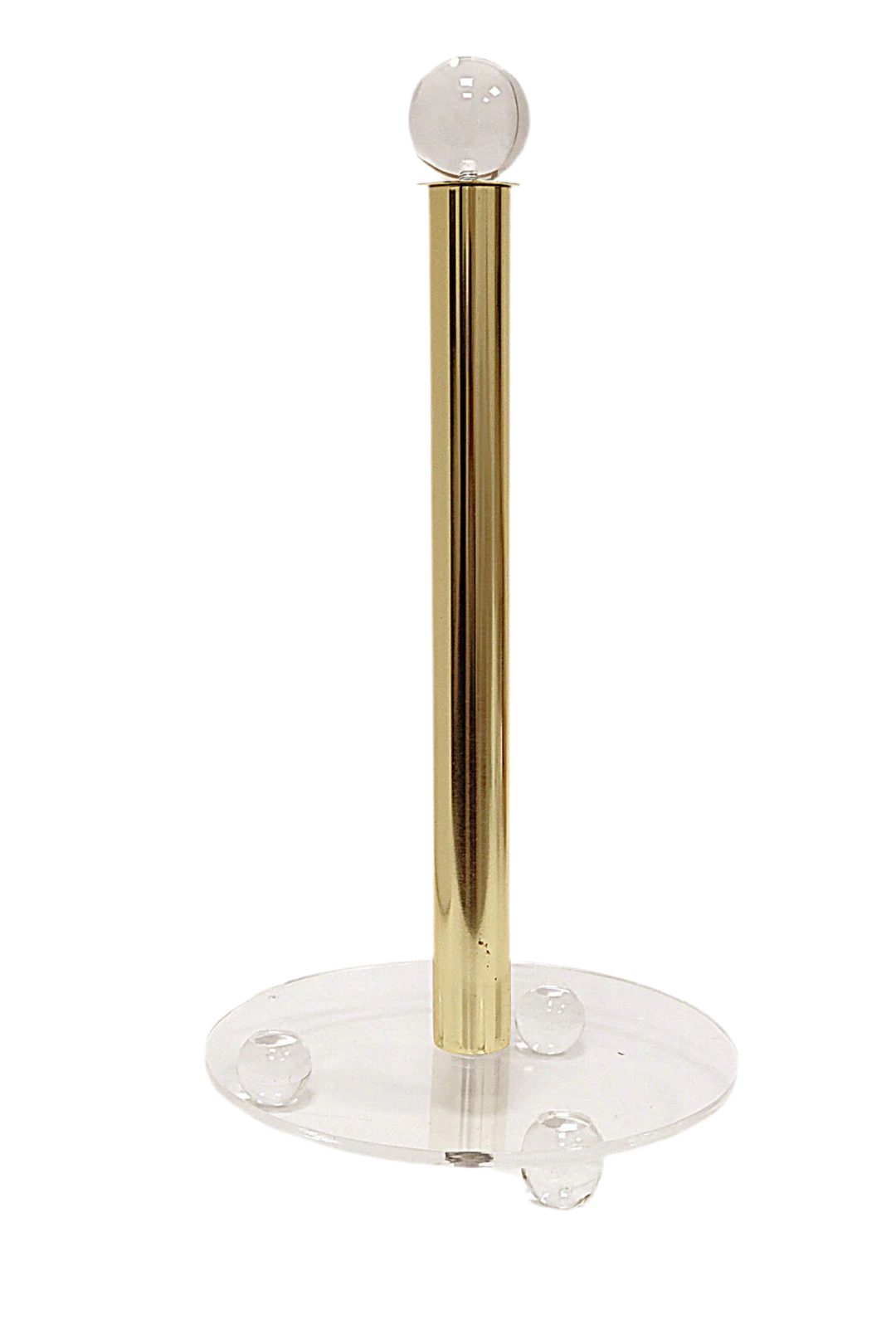 Paper Towel Holder with Ball Legs and Knob