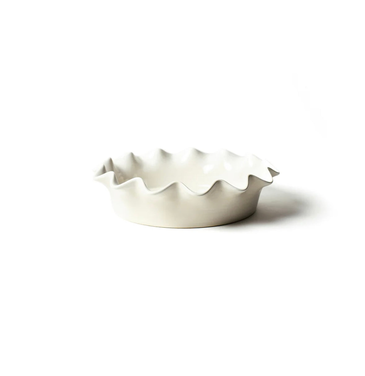 Signature White Ruffle Pie Dish