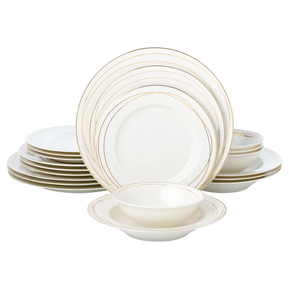Sisi Gold 20 Piece Dinnerware Set