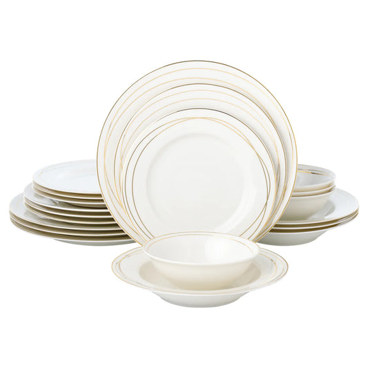 Sisi Gold 20 Piece Dinnerware Set