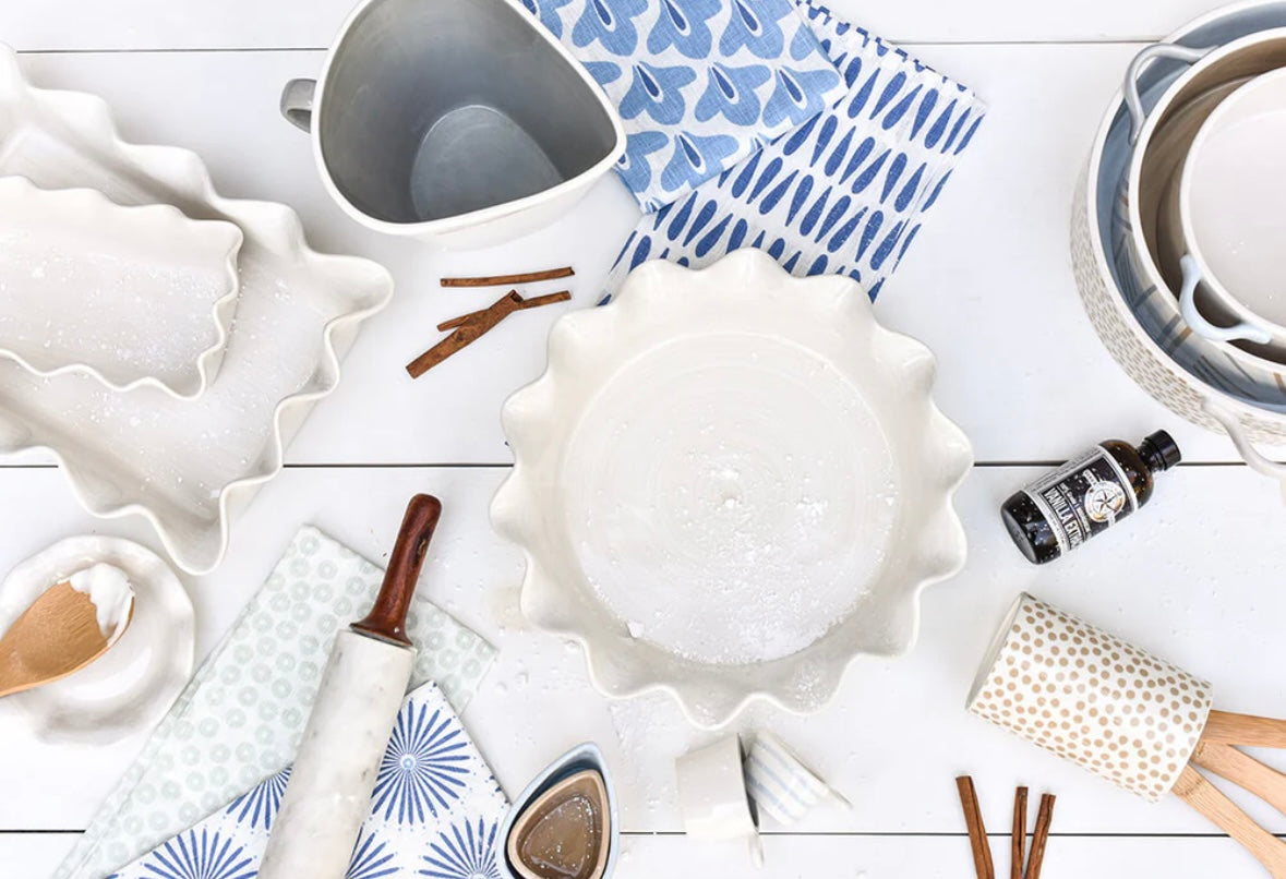 Signature White Ruffle Casserole