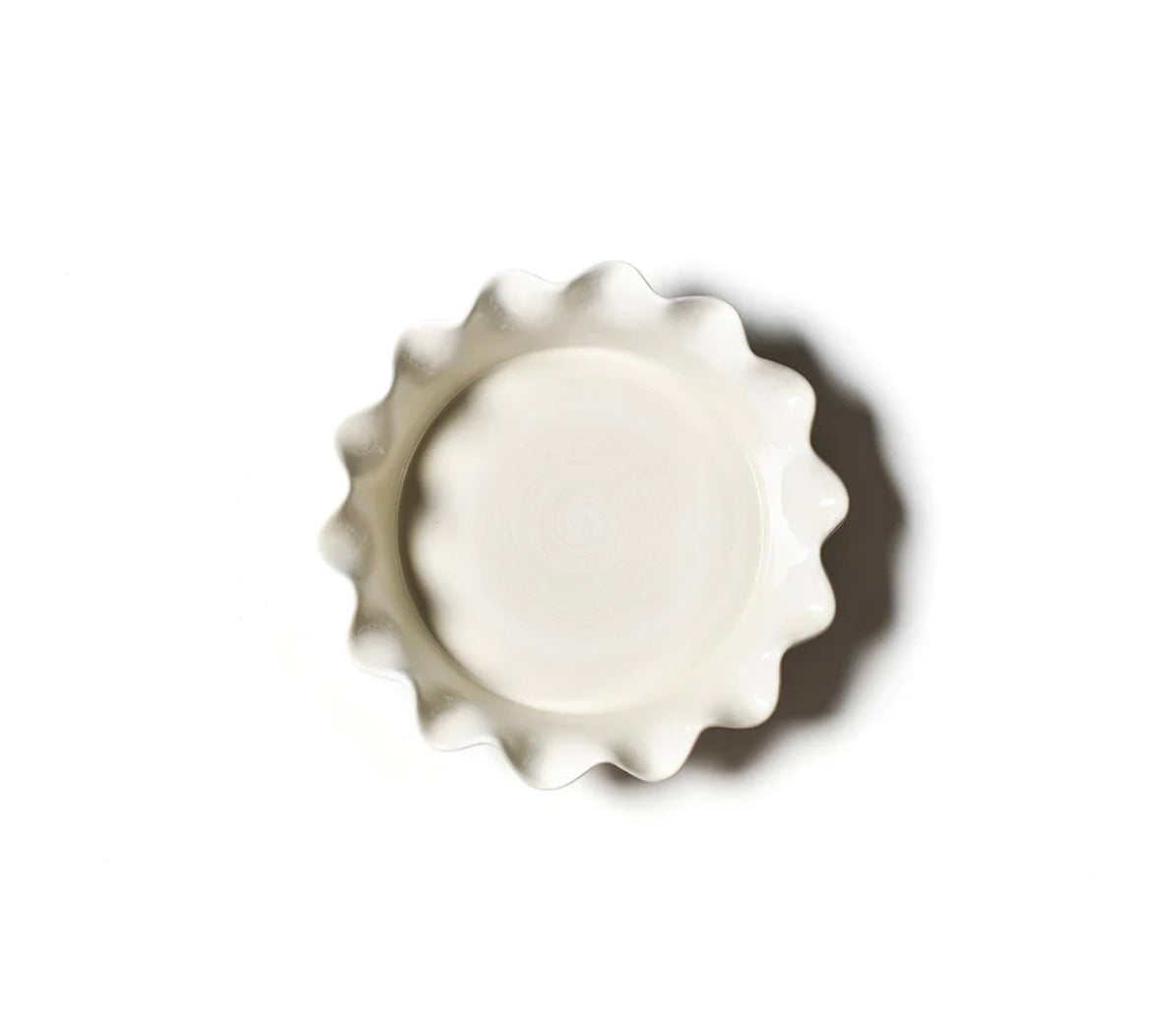 Signature White Ruffle Pie Dish