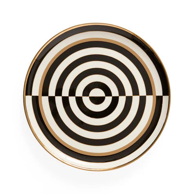 Jonathan Adler Op Art Round Serving Tray