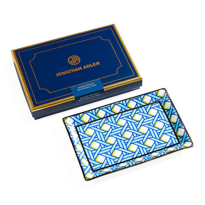 Jonathan Adler BASKETWEAVE RECTANGLE TRAY