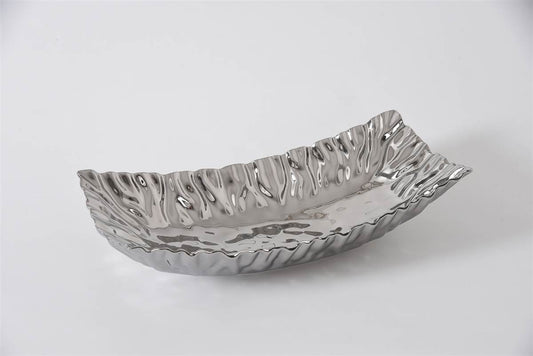 Silver Rectangular Centerpiece