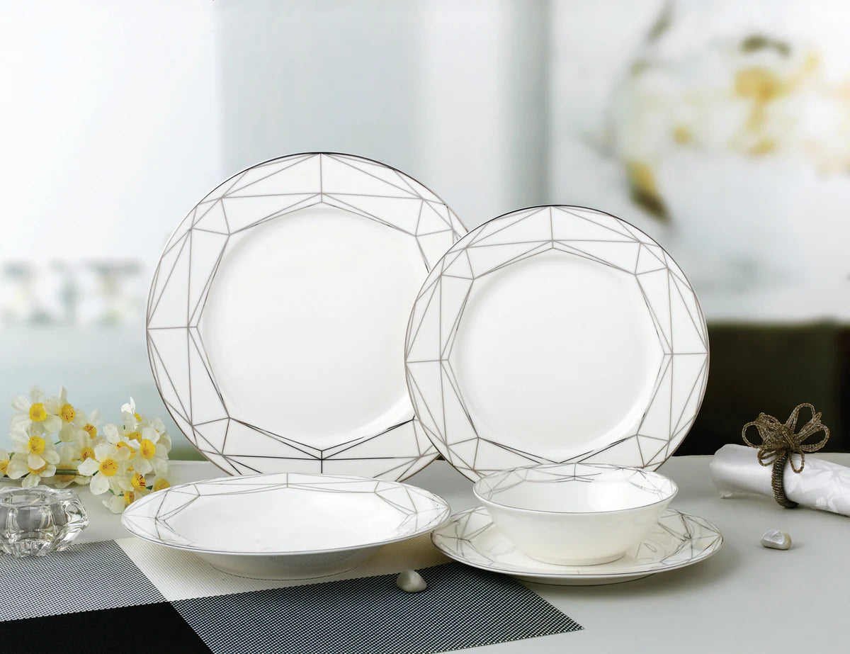 Kirsten Silver 20 Piece Dinnerware Set