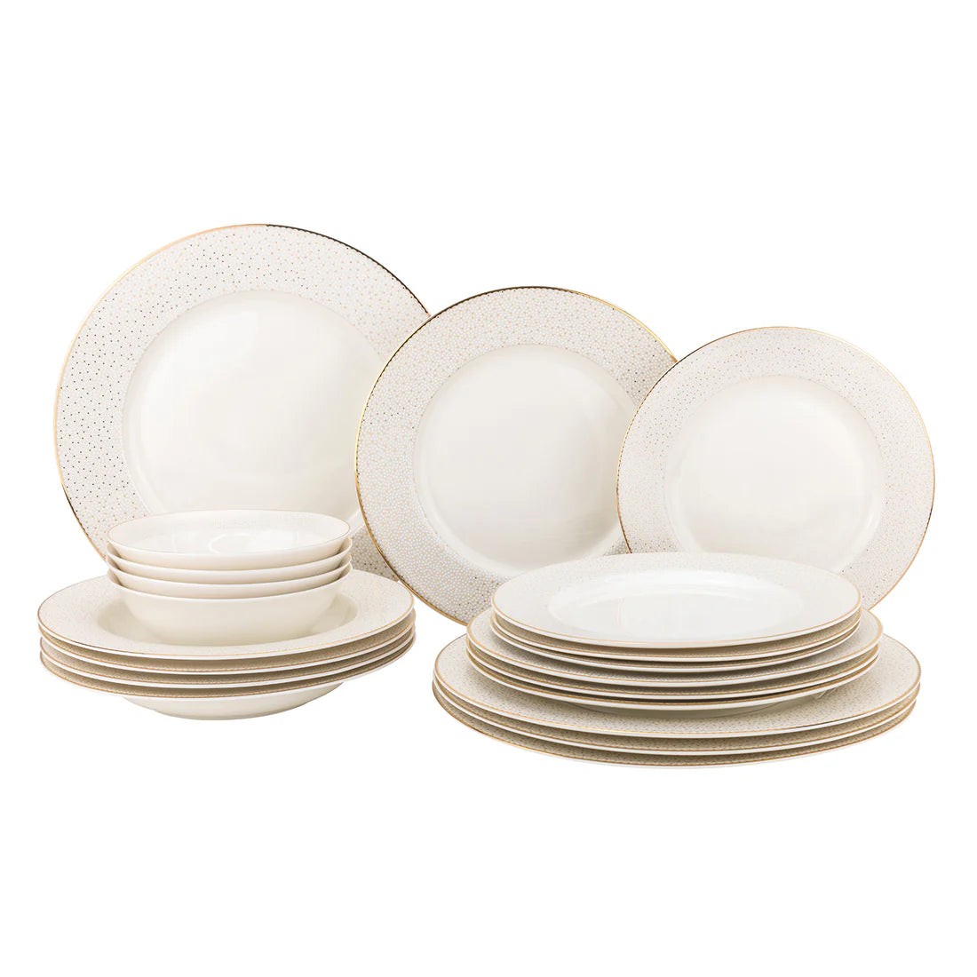 Stardust Gold 20 Piece Dinnerware Set