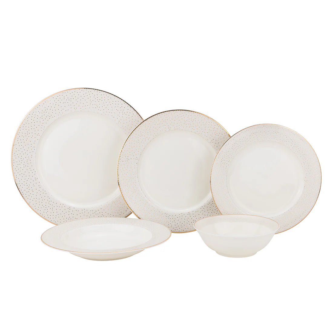 Stardust Gold 20 Piece Dinnerware Set