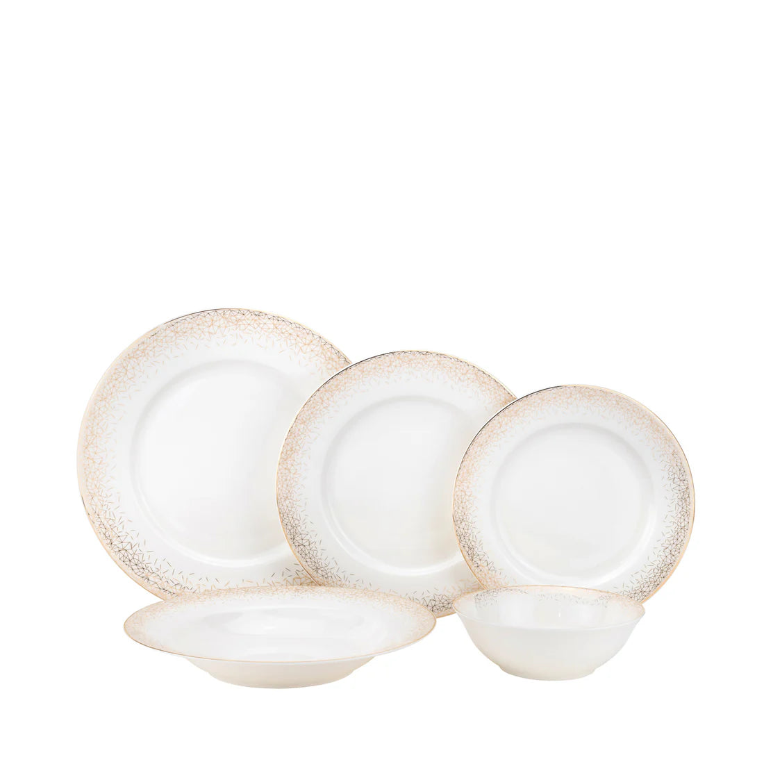 Infinity Gold 20 Piece Dinnerware Set