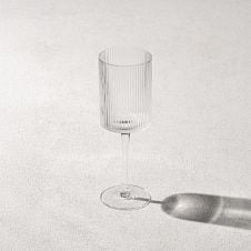 Vikko - Malibu, Ribbed Clear, Set of 6