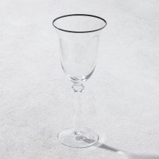Vikko - Desto, Stemware, Black Rim, Set of 6