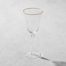 Vikko - Desto, Stemware, Gold Rim, Set of 6