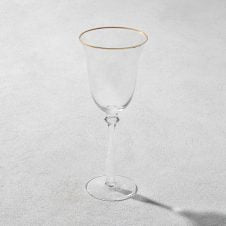 Vikko - Desto, Stemware, Gold Rim, Set of 6