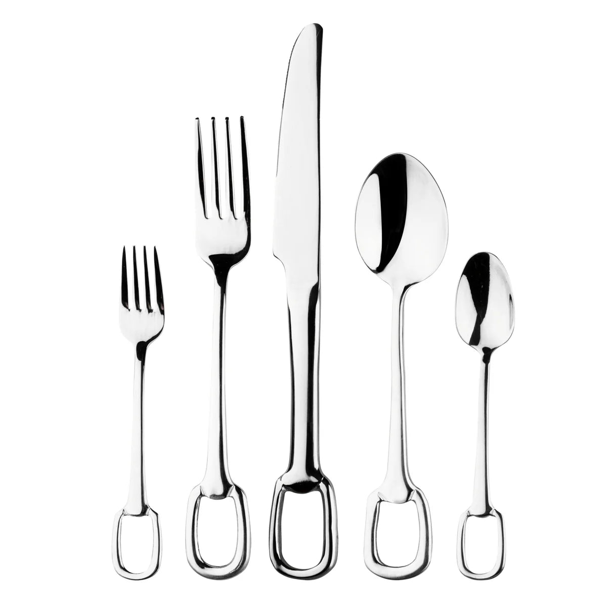 Venice Mirror Silver Flatware 18/10 SS 20 Pc Flatware Set