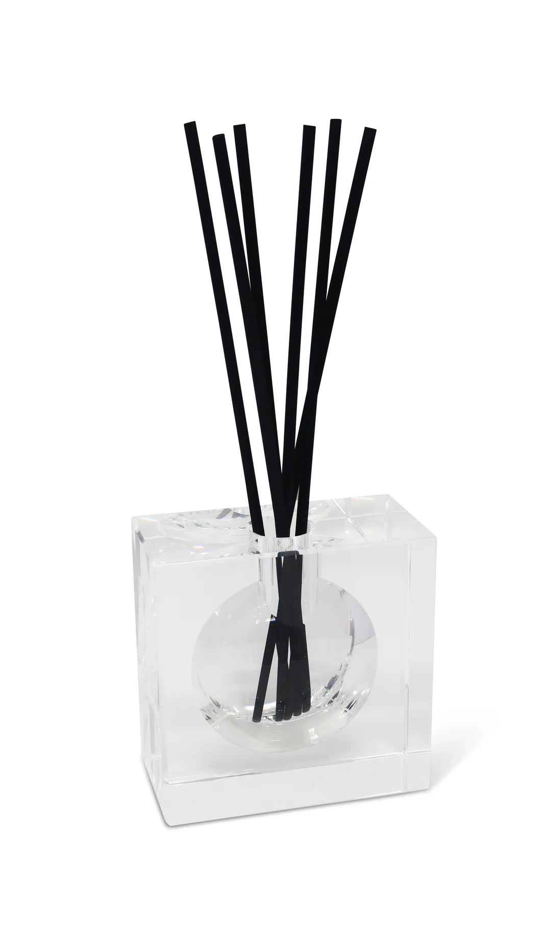 Square Crystal Diffuser With Black Reeds