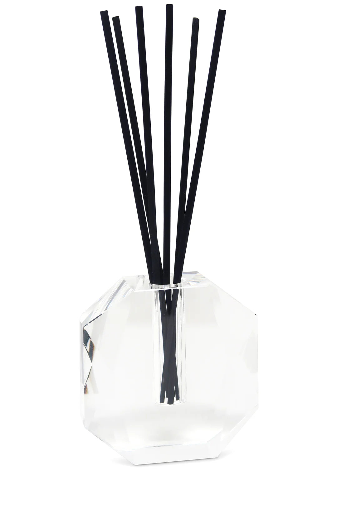 Crystal Diffuser Dimensional Design With Black Reeds
