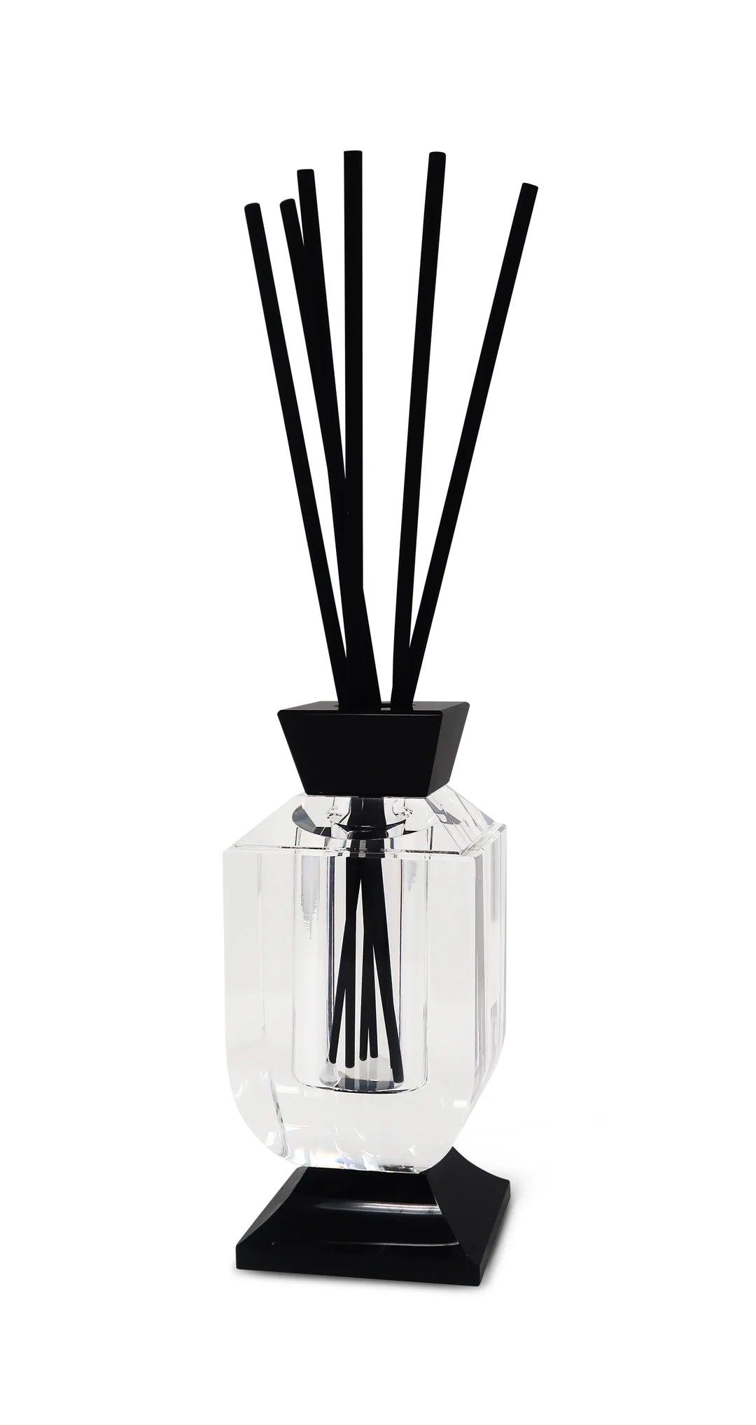 Crystal Diffuser With Black Accents - Lily Of The Valley Scent