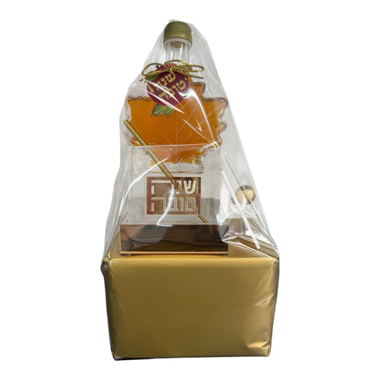 RH #2 Tilt Honey Dish W Leaf Honey - Gold