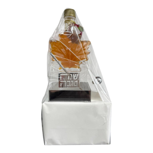 RH #2 Tilt Honey Dish W Leaf Honey - Silver