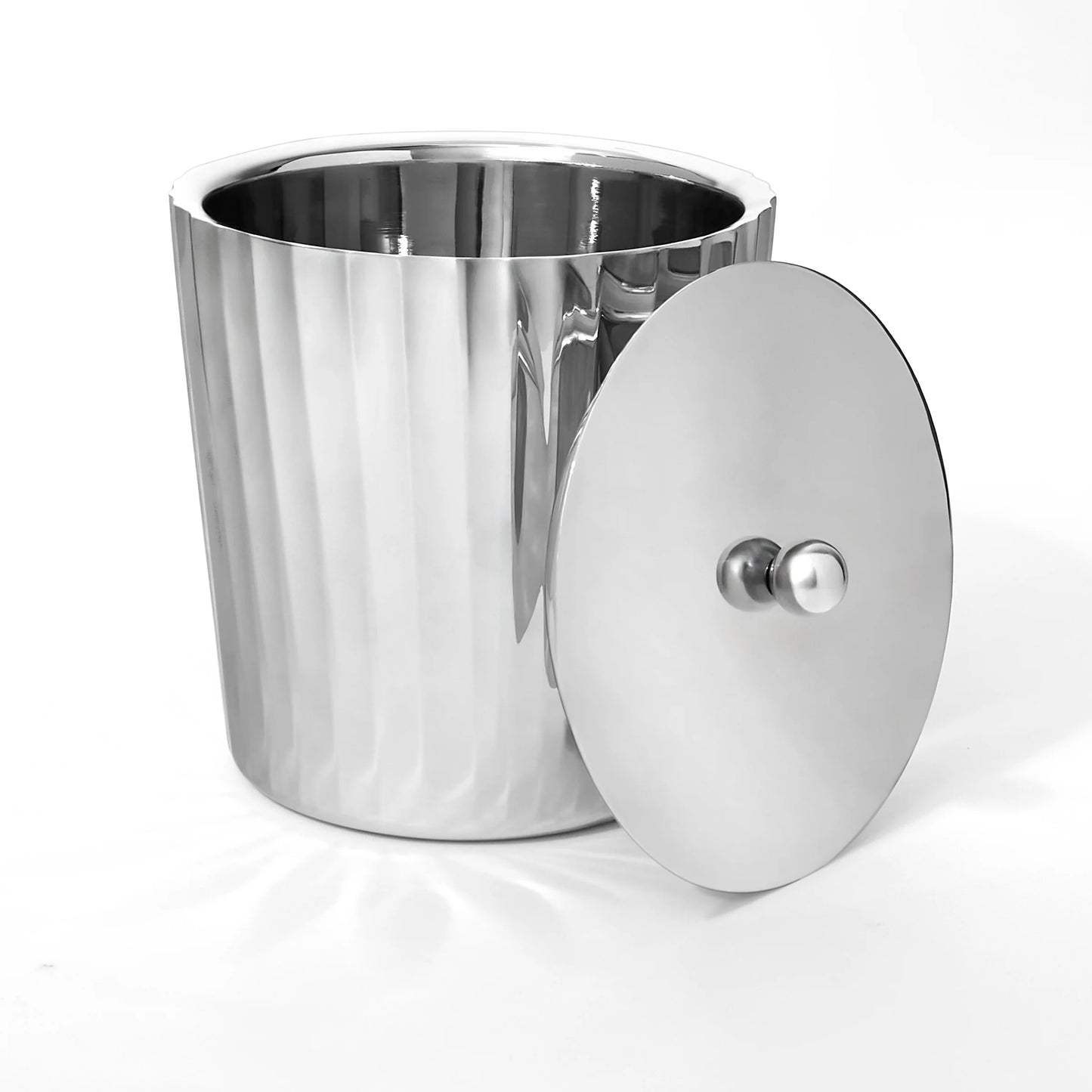 Waves Stainless Steel Ice Bucket