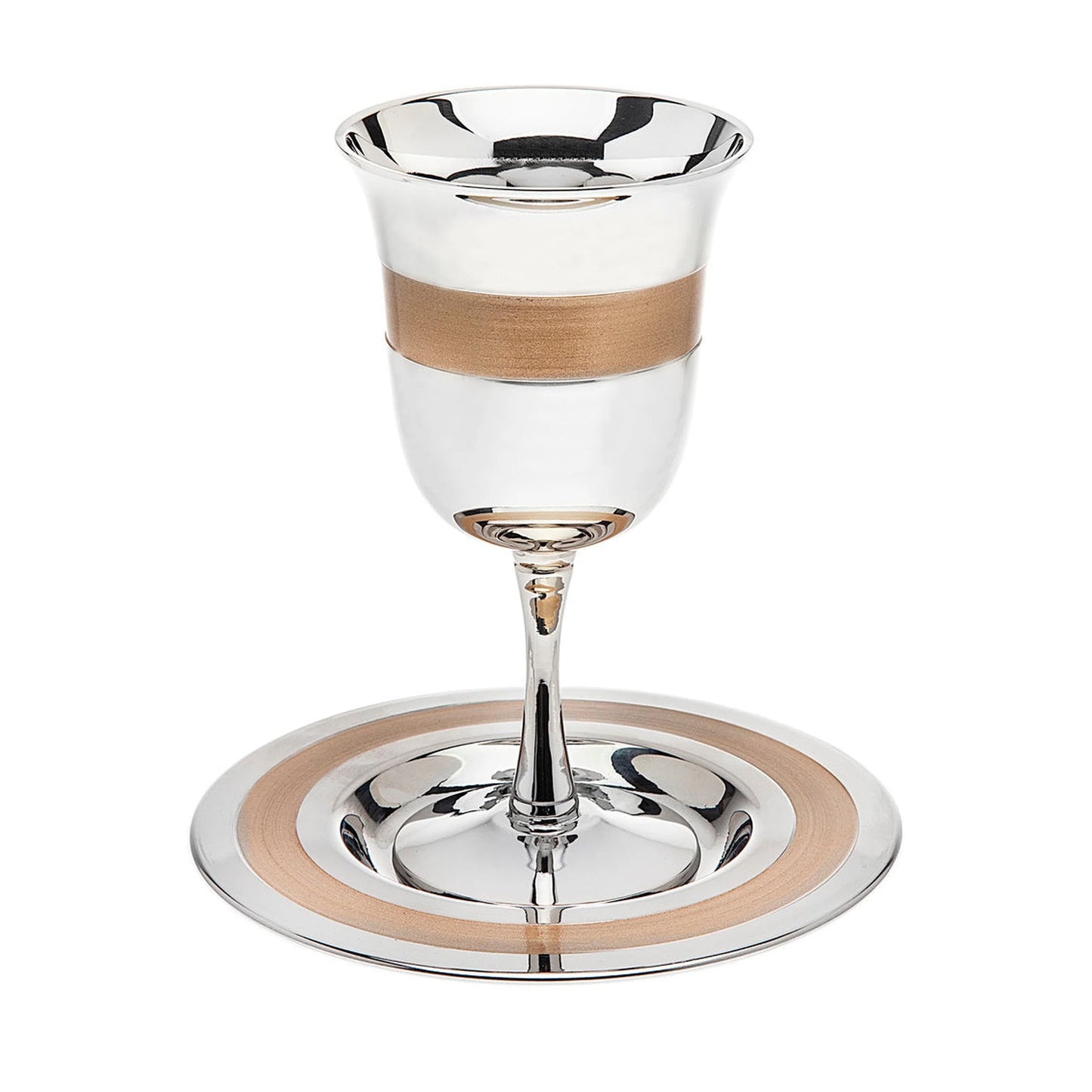Gold Stripe Kiddush Set
