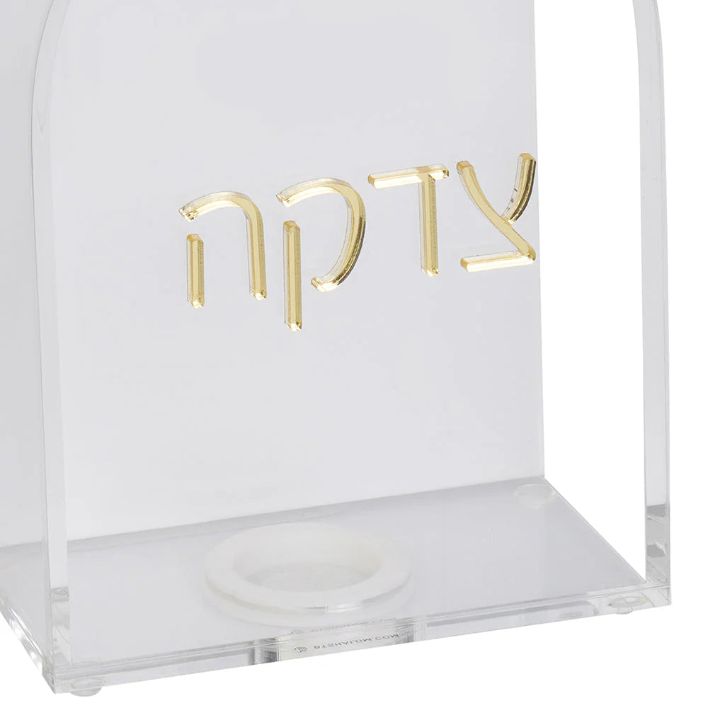 Lucite Tzedaka Box