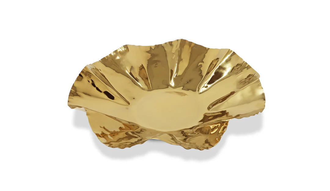 Gold Crushed Platter, 16.5"L
VP3811