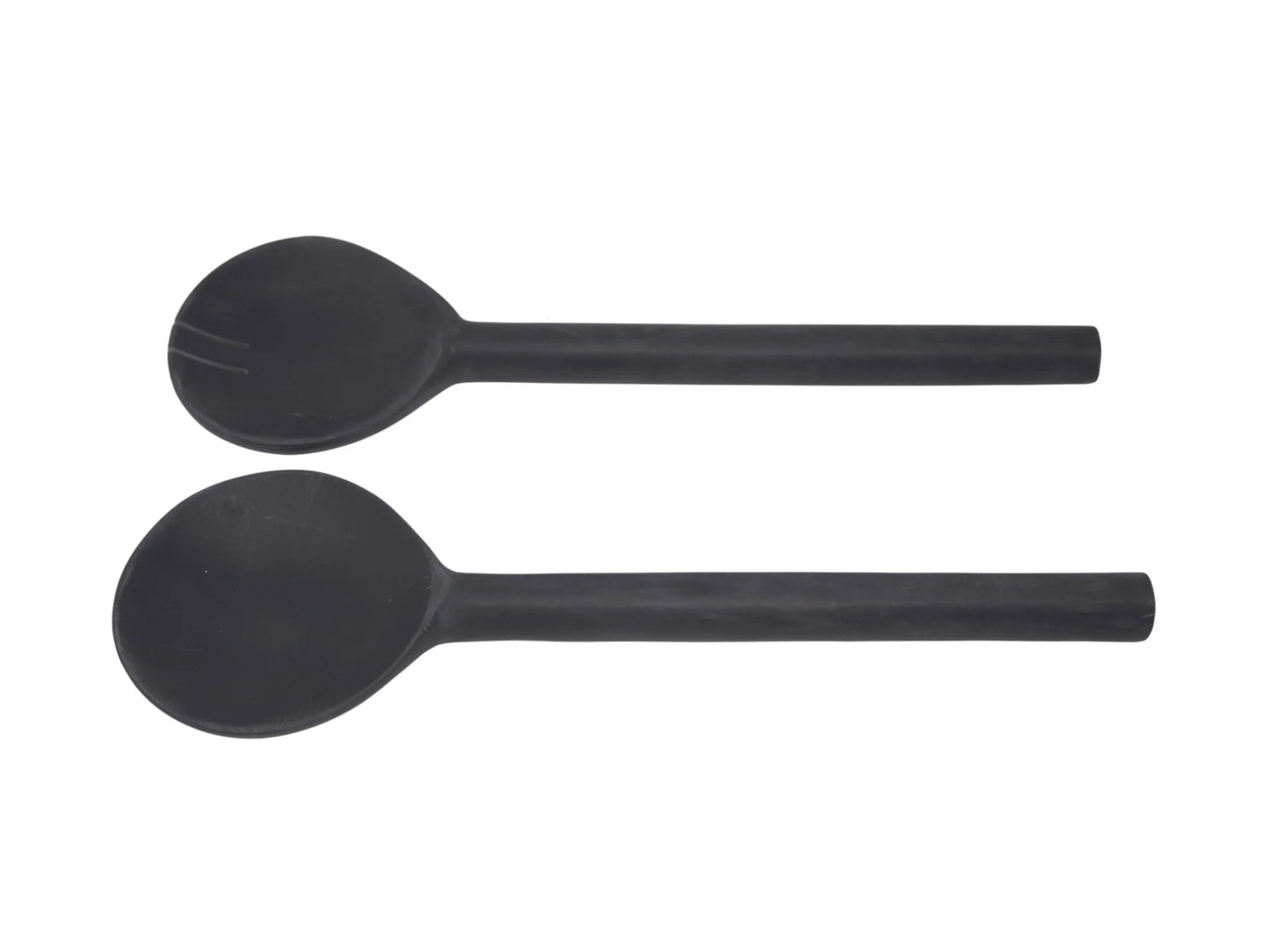 Resin Salad Servers Set of 2 Black