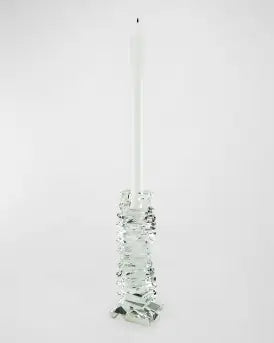 Tizo
Clear Crystal "Twisted" Candleholder Small