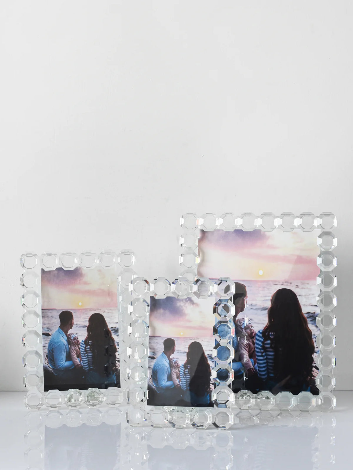 Octogen Photo Frame Octagon Crystal Picture Frame – Golden Touch